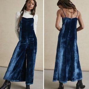 Anthropologie Maeve Andromeda Velvet Jumpsuit | NWT